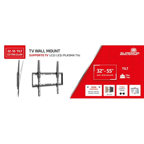 Superior Electronics 32-55 inch 35kg Tilt T... | Klikk Malta