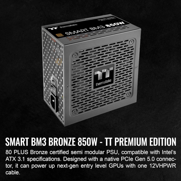 Thermaltake Smart BM3 850W 80+ Bronze Semi-... | Klikk Malta