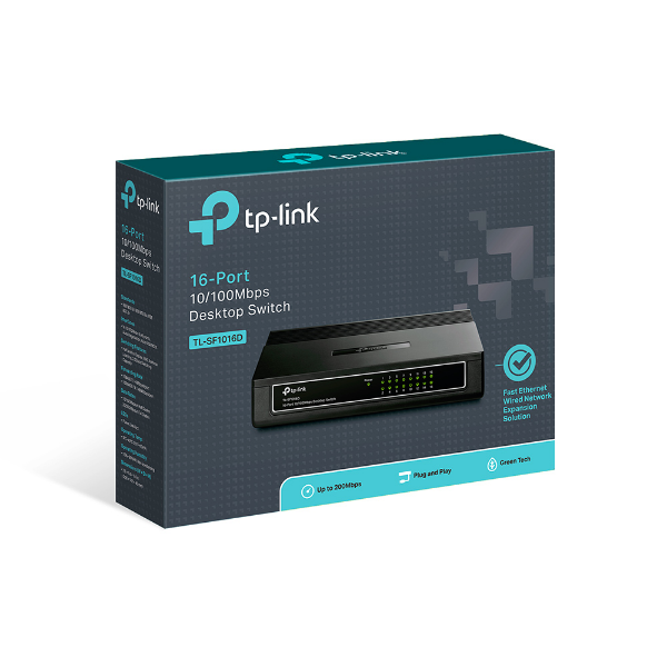 TP-Link 10 / 100Mbps 16 Port Ethernet Netwo... | Klikk Malta