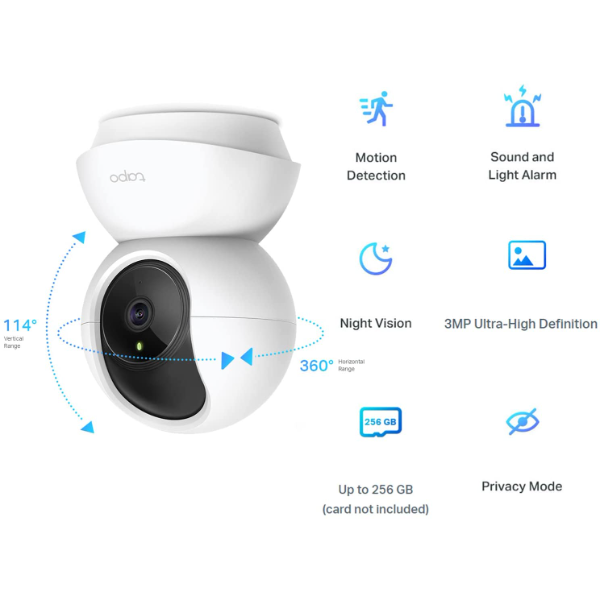 TP-Link C210 Tapo Pan / Tilt 3MP Wi-Fi Clou... | Klikk Malta