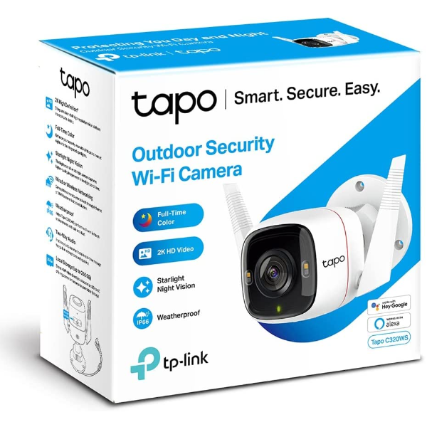 TP-Link C320WS Tapo 2K QHD Outdoor Wi-Fi Cl... | Klikk Malta