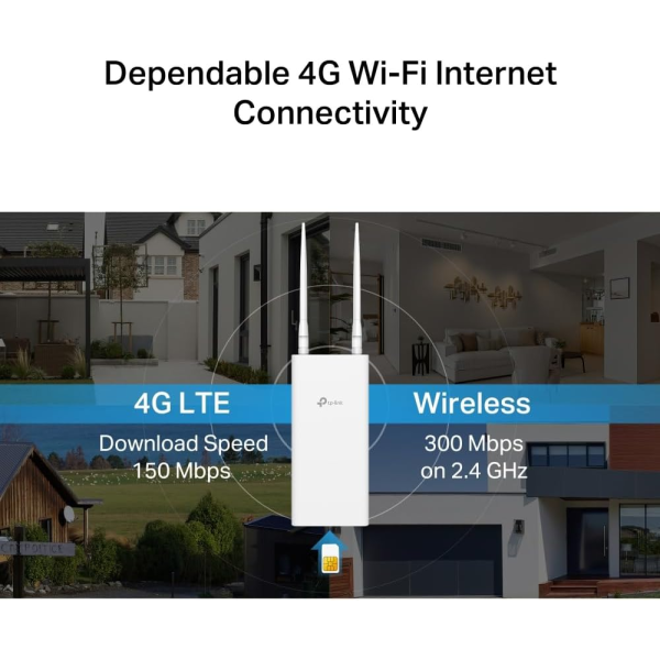 TP-Link Archer MR100 Outdoor 4G Wi-Fi Router | Klikk Malta