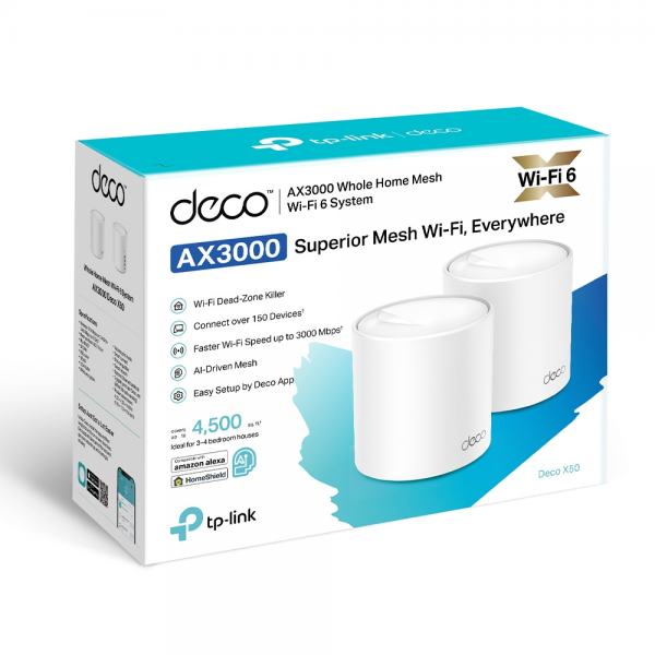 TP-Link Deco X50 AX3000 Whole-Home Mesh Wi-... | Klikk Malta