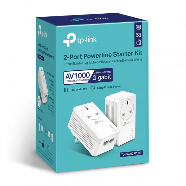 TP-Link PA7027PKIT AV1000 Powerline Kit wit... | Klikk Malta
