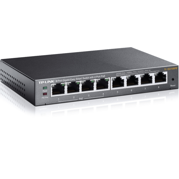 TP-Link SG108PE 8-port Gigabit Smart Switch... | Klikk Malta