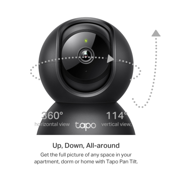 TP-Link TAPO C211 3MP Pan/Tilt Camera Black | Klikk Malta