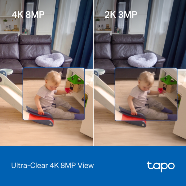 TP-Link TAPO C260 8MP Pan/Tilt Camera | Klikk Malta