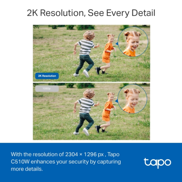 TP-Link TAPO C510W 2K Pan & Tilt Outdoor Ca... | Klikk Malta
