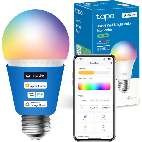 TP-Link Tapo L535E (E27) Smart Wi-Fi LED Bu... | Klikk Malta