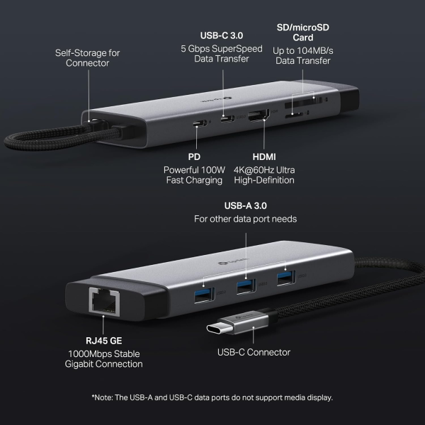 TP-Link UH9120C 9-in-1 USB-C Hub (HDMI 2xUS... | Klikk Malta