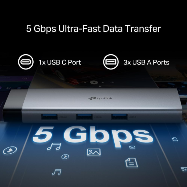 TP-Link UH9120C 9-in-1 USB-C Hub (HDMI 2xUS... | Klikk Malta