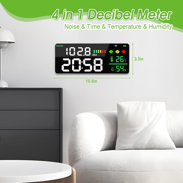Tuya Smart DB Sound Meter, Temp & Humidity | Klikk Malta