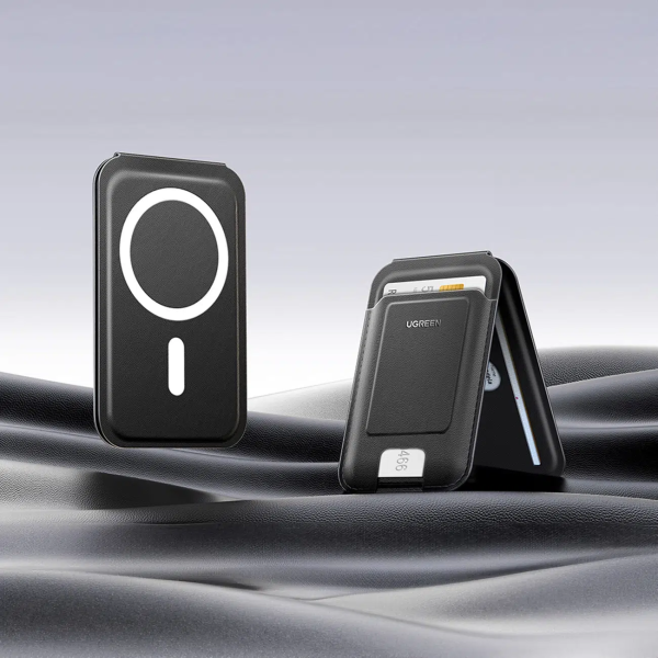 UGREEN Magnetic MagSafe Wallet Stand Black | Klikk Malta