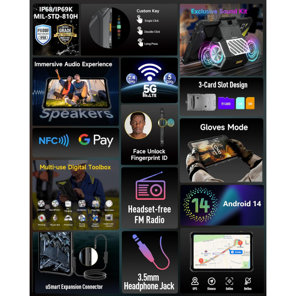 Ulefone Armor Pad 4 Ultra 8GB/256GB Black w... | Klikk Malta