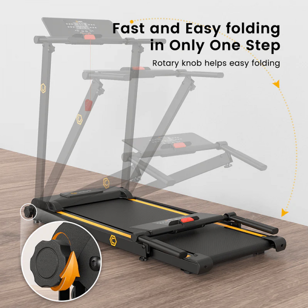 Urevo Foldi Mini Walking & Running Treadmill | Klikk Malta