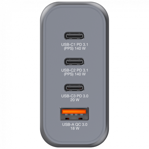 Verbatim 140W 4-Port GaN Wall Charger | Klikk Malta