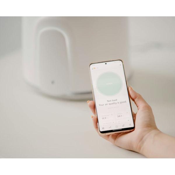 Vitesy Natede Smart White Pot & Grey Base | Klikk Malta