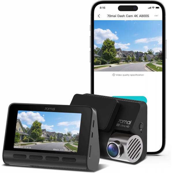 Xiaomi 70mai Dash Cam A800s 4K Ultra HD 140... | Klikk Malta