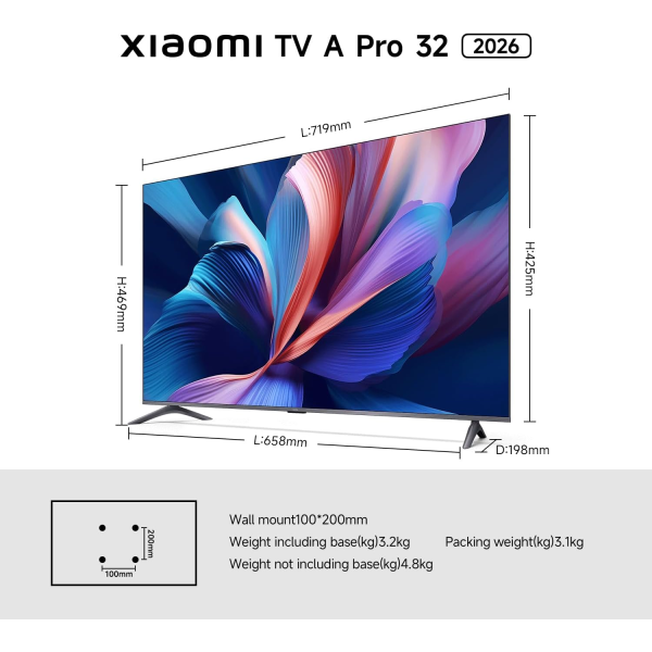 Xiaomi A Pro 32 inch QLED 4K UHD Television | Klikk Malta