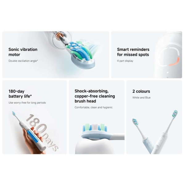 Xiaomi Oscillation Electric Toothbrush White | Klikk Malta