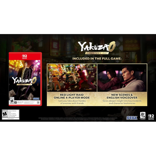 Yakuza 0 Director's Cut (Nintendo Switch 2) | Klikk Malta