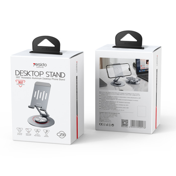 Yesido C299 Aluminum Smartphone Desk Stand | Klikk Malta