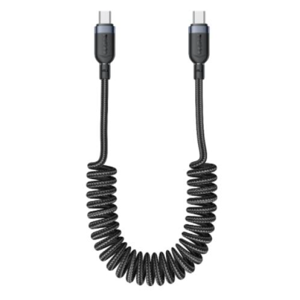 Yesido CA205 USB-C Spring Cable 1m 60W | Klikk Malta