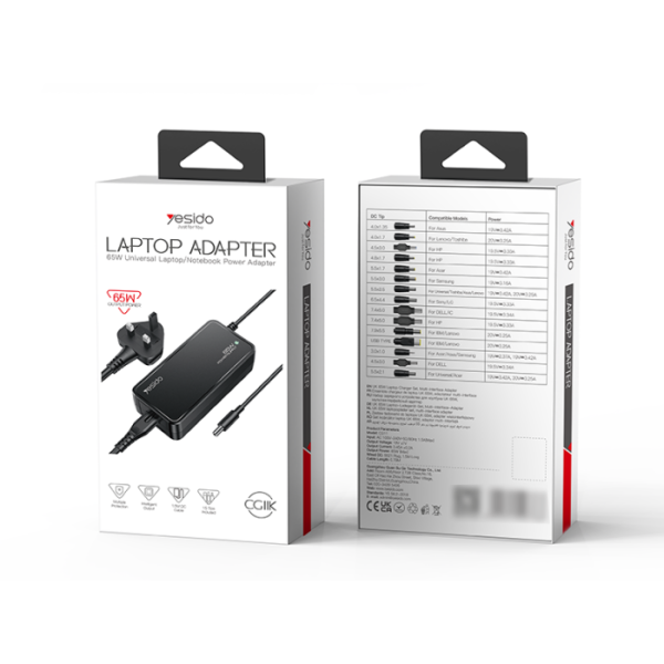 Yesido CG11K Universal Laptop Power Adapter | Klikk Malta