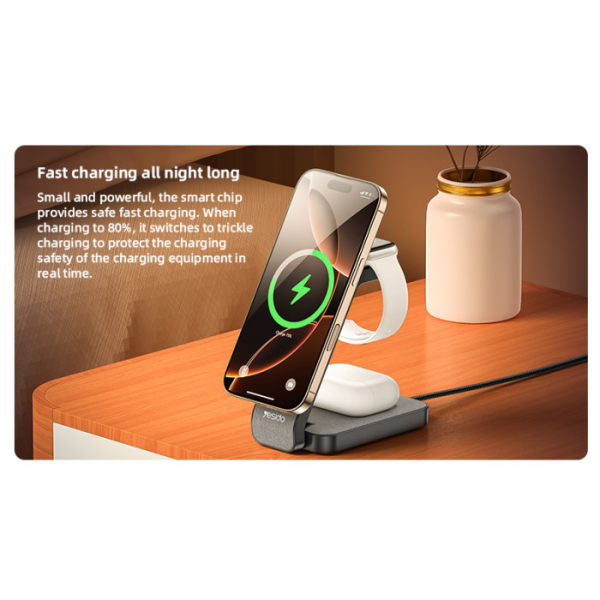Yesido DS26 4-in-1 Wireless Charging Dock 15W | Klikk Malta