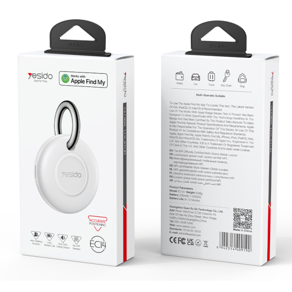 Yesido Find My Locator White | Klikk Malta