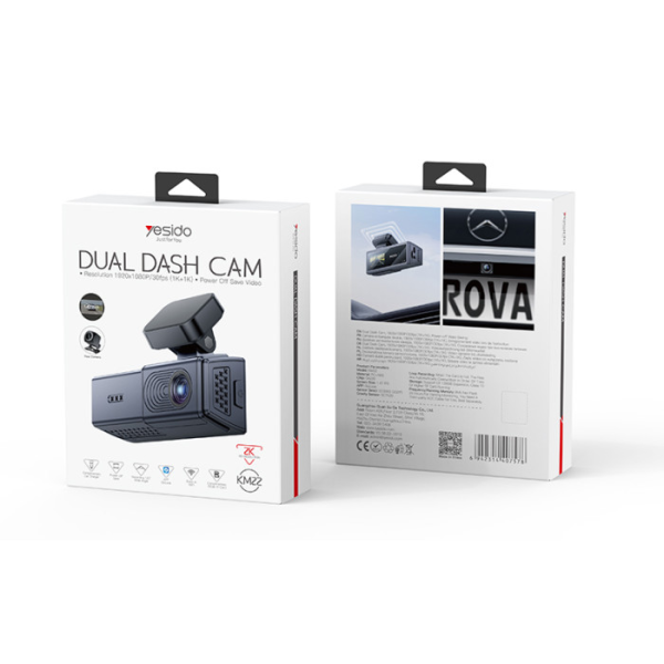 Yesido KM22 1080p Car Dual Dash Cam | Klikk Malta