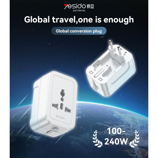 Yesido MC32 Universal Plug Converter | Klikk Malta