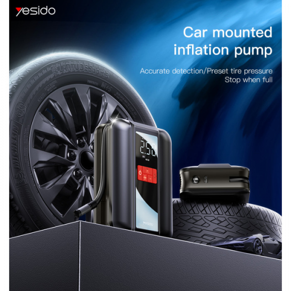 Yesido Multifunction Air Compressor Pump wi... | Klikk Malta
