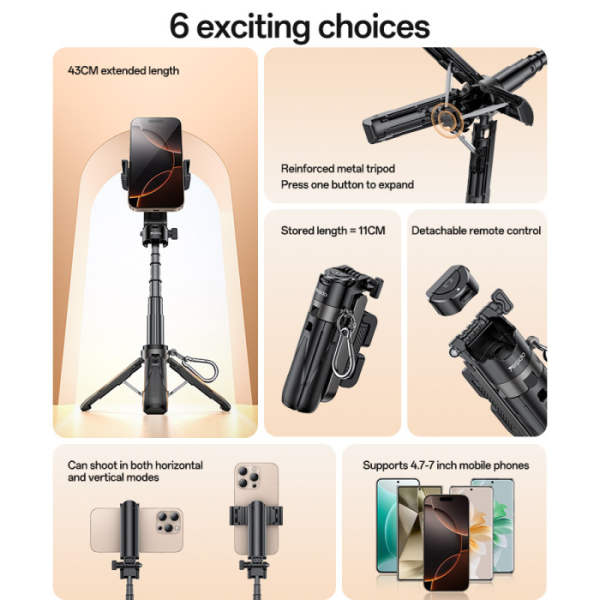 Yesido SF29 Mini Bluetooth Selfie Stick Tri... | Klikk Malta