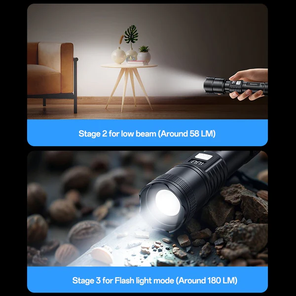 Yesido TC11 Telescopic Flashlight 220lm | Klikk Malta