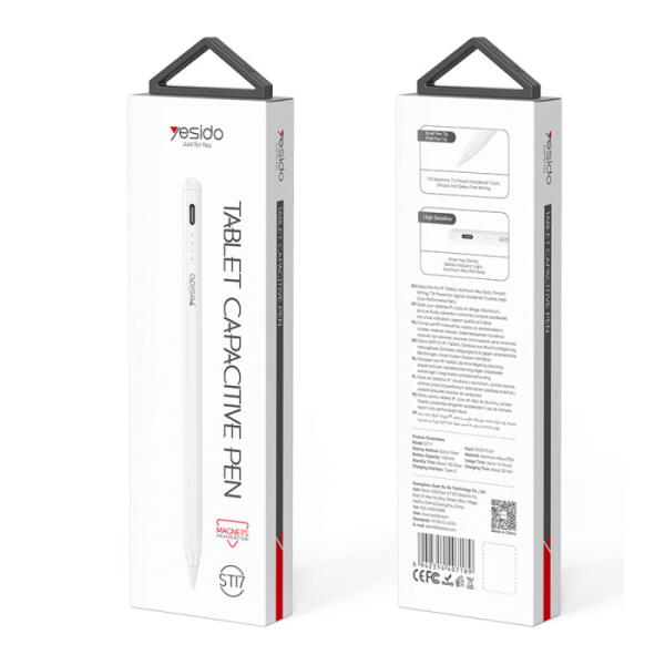 Yesido USB-C Active Stylus Pen for iPads White | Klikk Malta