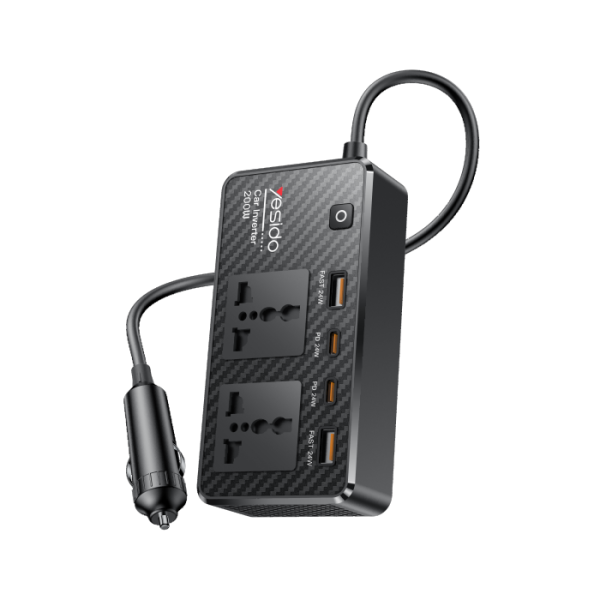 Yesido VC07 Car Adapter Charger 200W | Klikk Malta