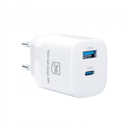 3mk 33W USB-C & USB-A Hyper GaN Charger Pow... | Klikk Malta