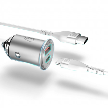 3mk 30W Hyper 2-Port USB Car Charger | Klikk Malta