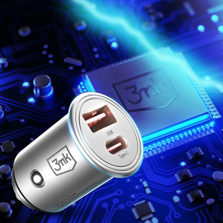 3mk 45W Hyper 2-Port USB Car Charger | Klikk Malta