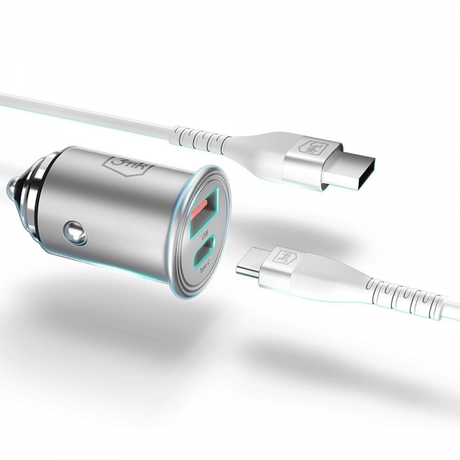 3mk 45W Hyper 2-Port USB Car Charger | Klikk Malta