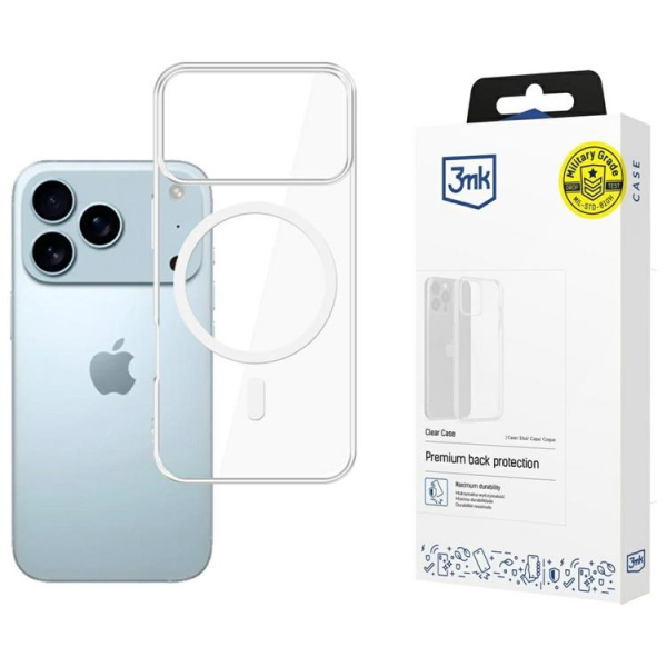 3MK Clear MagCase iPhone 17 Pro Max | Klikk Malta
