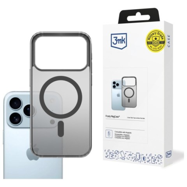 3MK Frosty MagCase iPhone 17 Pro Black | Klikk Malta