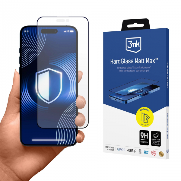 3mk HardGlass Max Matt Tempered Glass Scree... | Klikk Malta