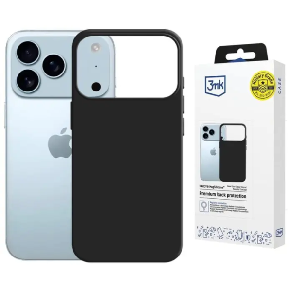 3MK Hardy MagSilicone iPhone 17 Pro Graphite | Klikk Malta