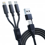 3mk Hyper 3-in-1 Cable 1.5m USB Type-A / Ty... | Klikk Malta