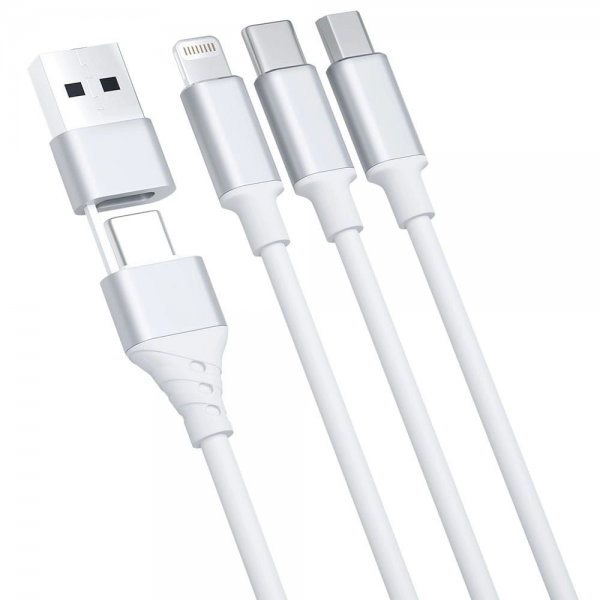 3mk Hyper 3-in-1 Cable 1.5m USB Type-A / Ty... | Klikk Malta