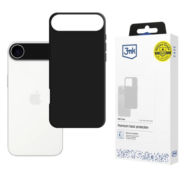 3MK Matt Case iPhone 17 Air Black | Klikk Malta