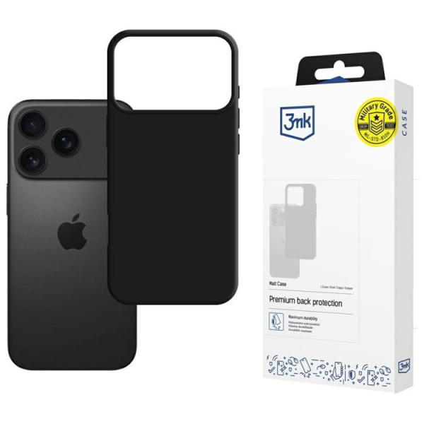 3MK Matt Case iPhone 17 Pro Max Black | Klikk Malta