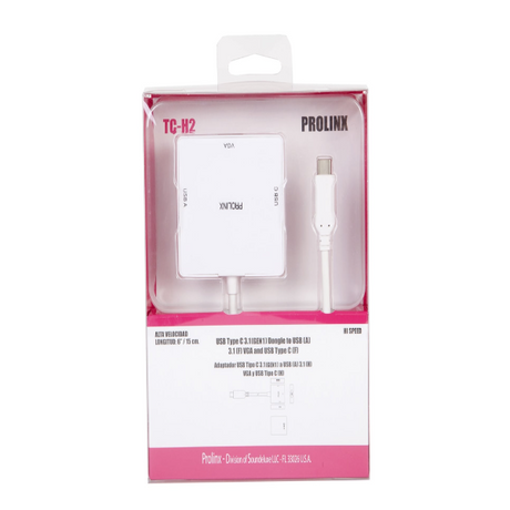 Prolinx USB-C Hub (VGA USB-C USB-A)